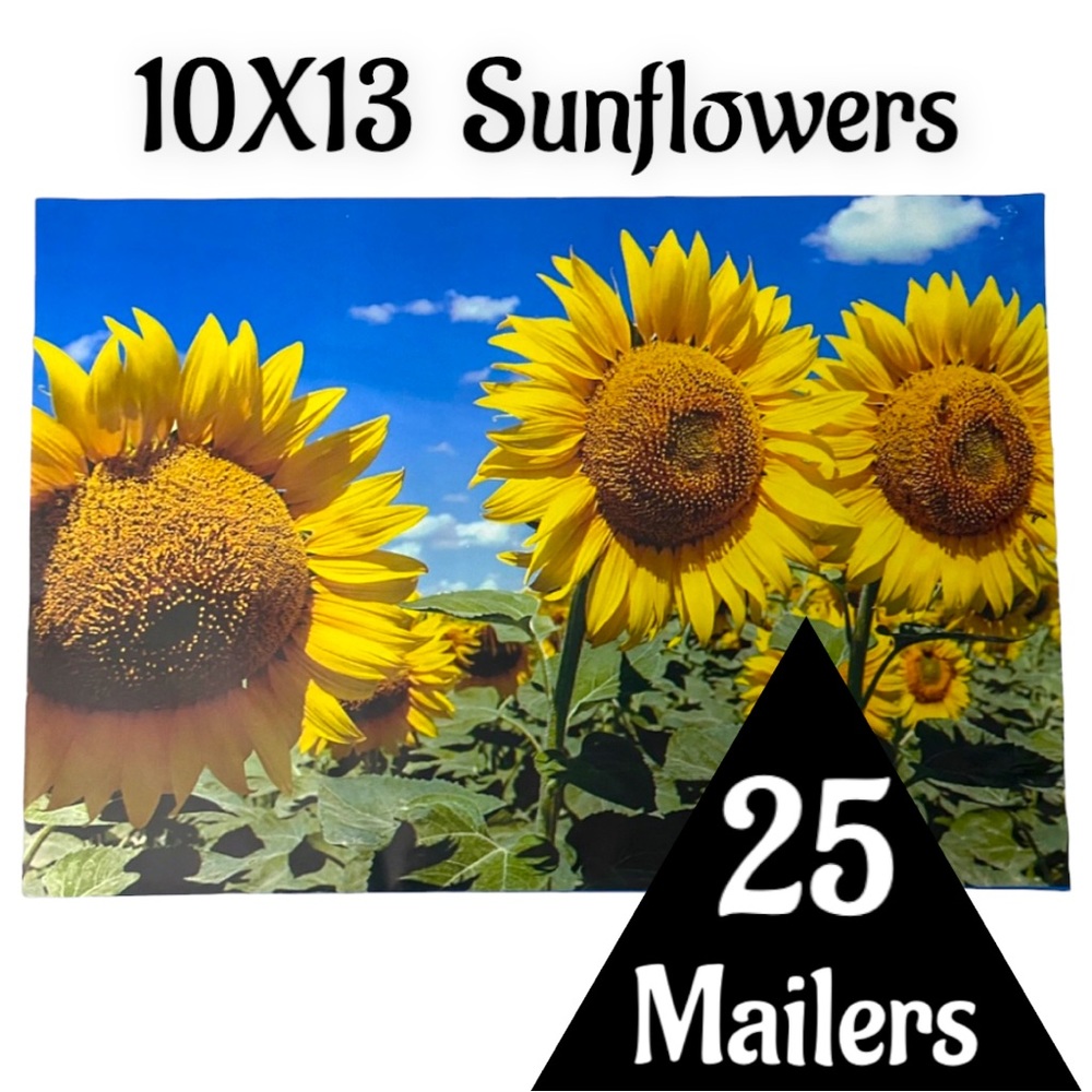 25 10X13 Poly Mailers Sunflower, Shipping Envelopes PRICE IS FIRM Fall - Picture 6 of 12